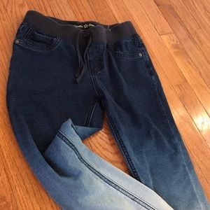 Stretch denim pants